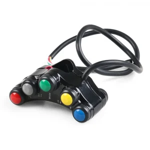 Universal 7 Button Motorcycle Switches Race Bikes Motocross 22mm Handlebar Switches Assembly Headlight Indicator Horn Switch