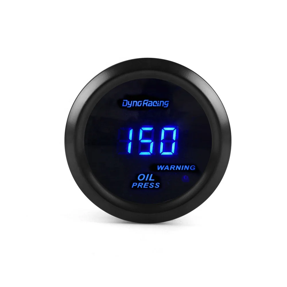 2" 52MM Oil Pressure Gauge Digital 0-150Psi Blue Led With Sensor Car Meter