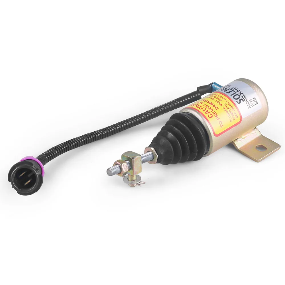 12V Fuel Shut Off Stop Solenoid Valve Oil-Stop Electromagnetic Valve XHF-1121-12 Fuel Shutdown Solenoid - Image 5