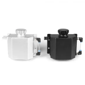 Universal Alloy Breather Tank Aluminium Engine 1L Oil Catch Can
