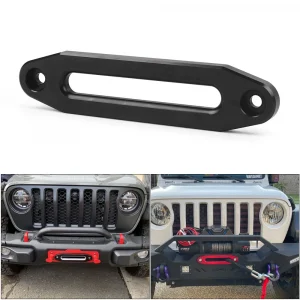 Aluminum Hawse Fairlead for ATV UTV Synthetic Winch Rope Cable Guide