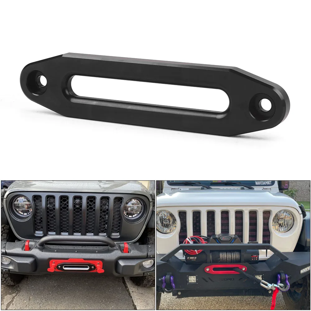 Aluminum Hawse Fairlead for ATV UTV Synthetic Winch Rope Cable Guide