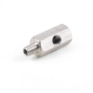 1/8'' BSPT Tee to NPT Turbo Supply Feed Line Gauge Oil Pressure Sensor Adapter