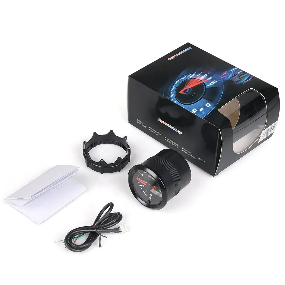 7 Colors Led Car Meter 52mm Dual Display 0-10000 Tachometer Rpm GaugWith Stepper Motor - Image 6