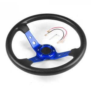 14inch 350mm PU Leather Aluminum Racing Drifting Sport Car Steering Wheel