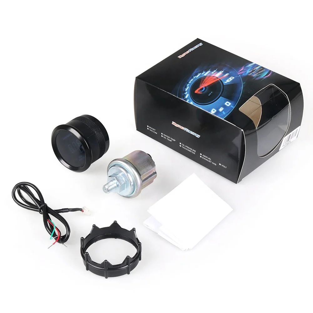 2" 52MM Oil Pressure Gauge Digital 0-150Psi Blue Led With Sensor Car Meter - Image 6