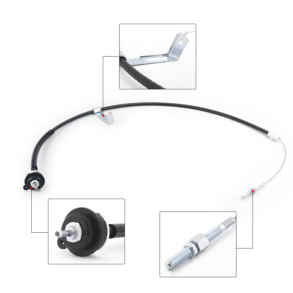 Clutch Cable Kit and Firewall Adjuster Triple Hook Clutch Quadrant Kit for Ford Mustang 96-04 for Car Truck Tuning Part - Image 2