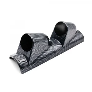 2" 52mm Universal Car Gauge Pod Carbon Fiber a Pillar Pod 2 Holes Gauge Holder Pod Left Driver Side Car Meter