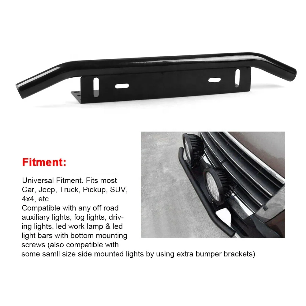 Car Number Plate Off Road Front License Number Plate Bracket Frame Holder for Suv Truck Vehicle - Image 3