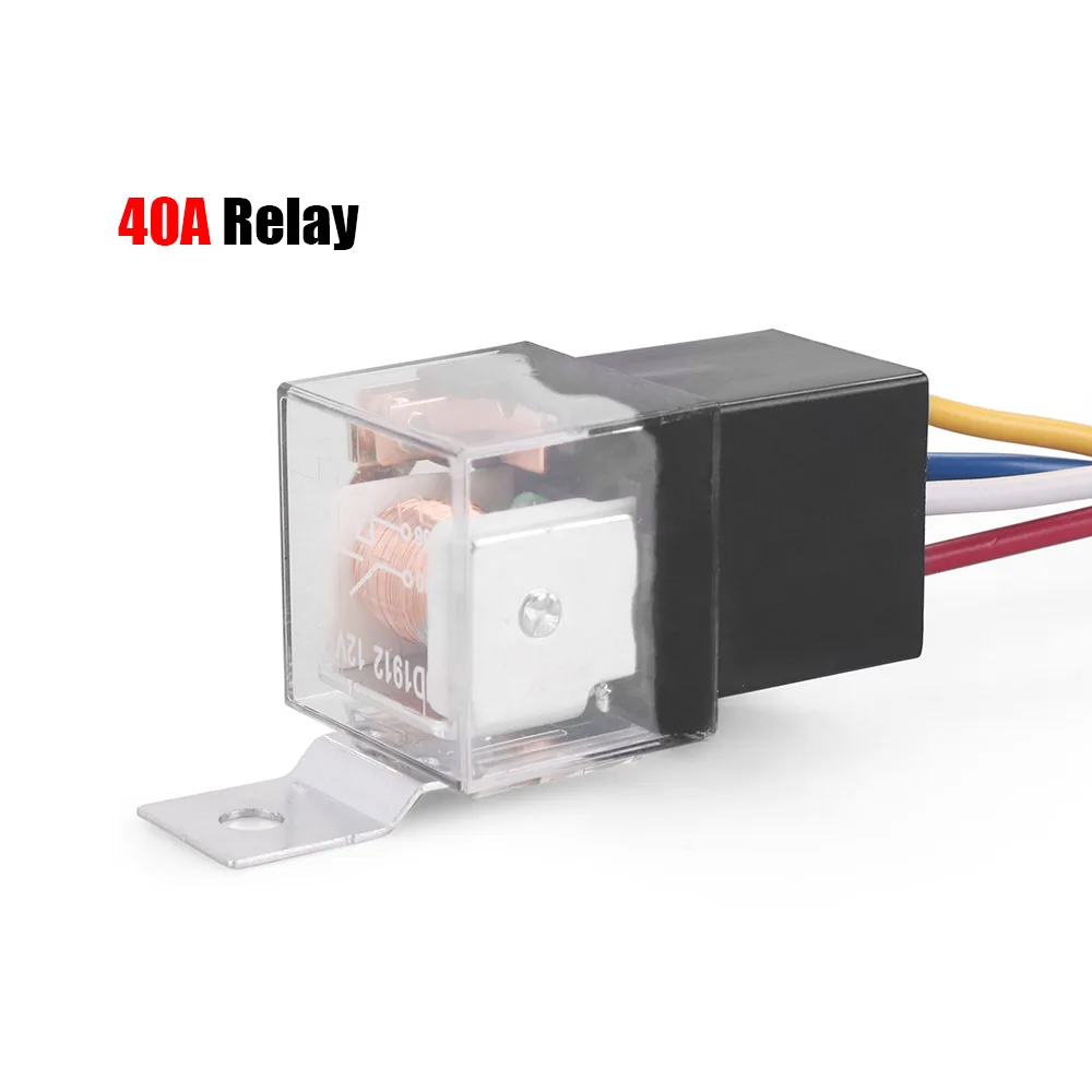 Universal 12V Car Truck Air Horn Wires & Relay Kit 12V 40A Cable Kits for Car Truck Relay Fuse - Image 4