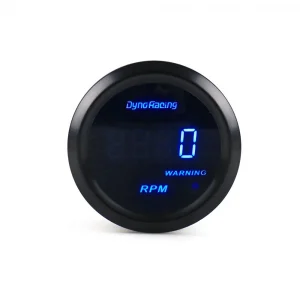 2" 52Mm 0-9000 Rpm Gauge Digital Tachometer Blue Led Meter Car Tachometer