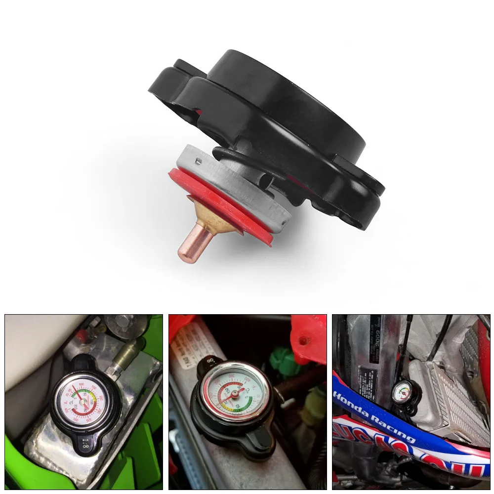 High Pressure Water Tank Thermostatic Radiator Cap Cover With Temp Gauge Meter 1.8 Bar for Kawasaki Kx 65 80 85 100 - Image 6