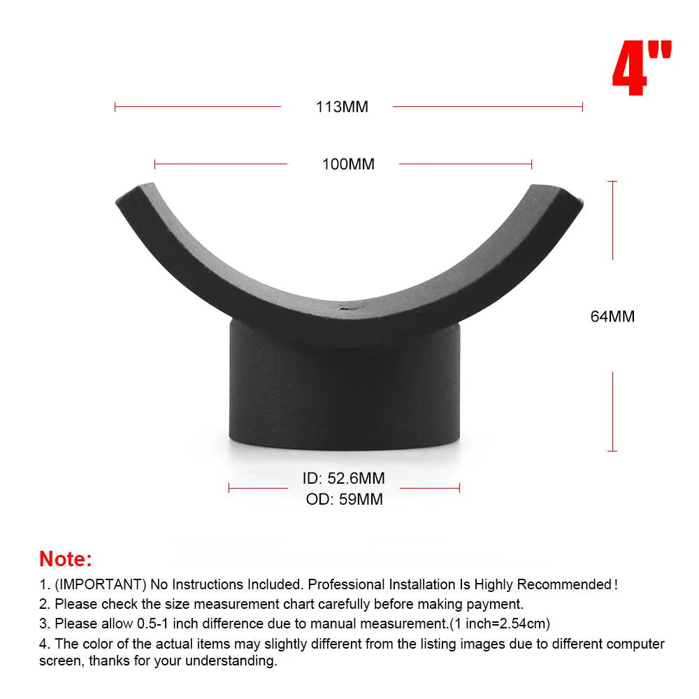 3inch/4inch Car Jack for of Black Lifting Axles Saddle Hydraulic Jack Adapter Made of Iron - Image 6