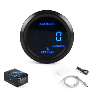 Dynoracing 2" 52mm Exhaust Gas Temp Gauge Digital Exhaust Temperature EGT EXT Gauge Blue Led Car Gauge Car Meter With Sensor