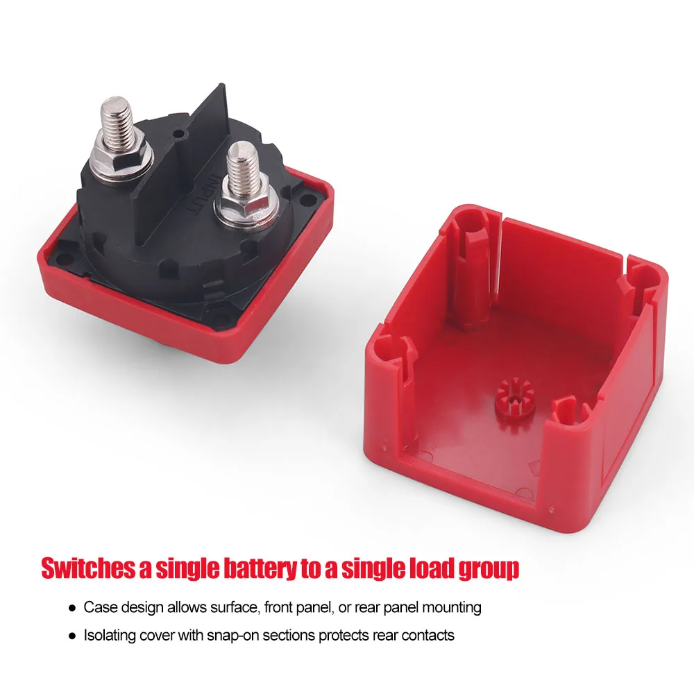 Car Auto RV Marine Boat 12V-48V 100A-300A Single Circuit Battery Selector Isolator Disconnect Rotary Switch Cut - Image 4