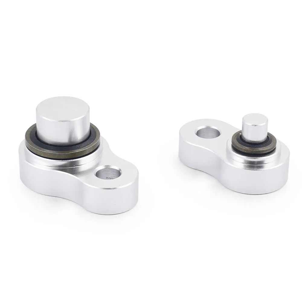 Silver Aluminum A/C Compressor Shutdown Block off Kit for Chevrolet 2002-2009 Air Conditioning Closure Kit - Image 2