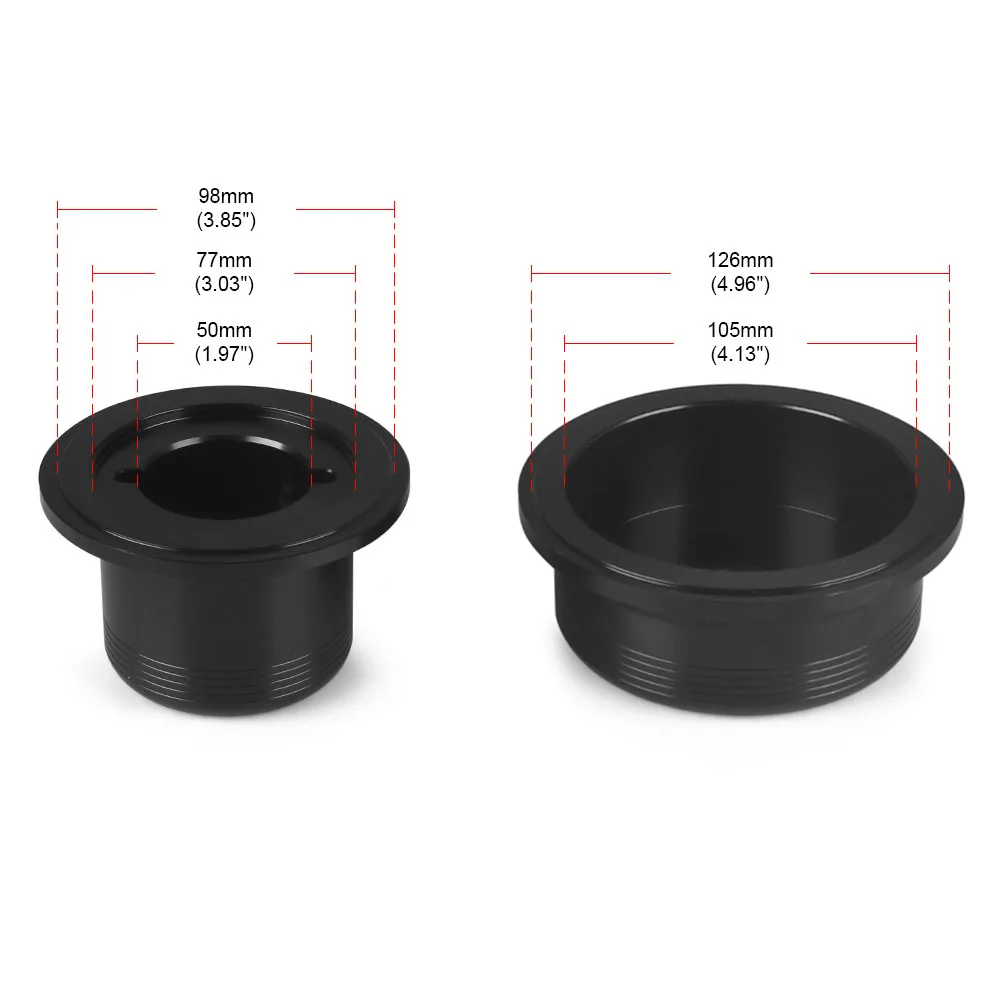 Front and Rear Main Crankshaft Seal Driver Kit for Duramax Diesel for GM 6.6L 2001-2016 Aluminum Black - Image 3