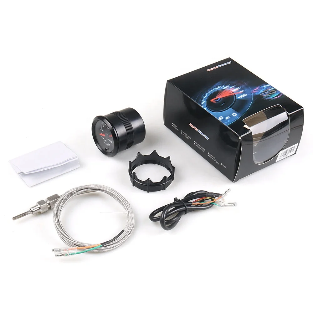 2" 52mm 7 Colors LED Car Exhaust Gas Temp Gauge 300-1300 Celsius EGT Gauge High Speed Motor EXT Gauge - Image 6