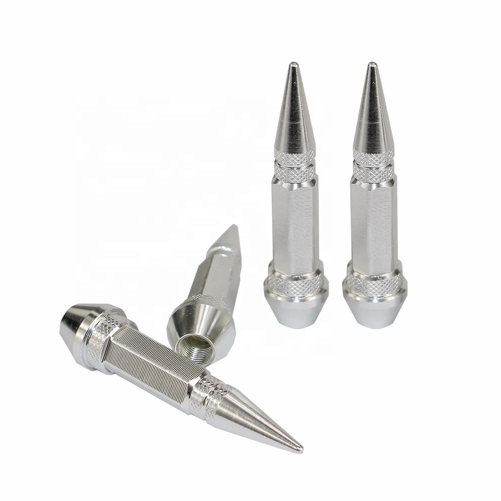 Car Accessories Aluminum Customize Colored Bullet Wheel Tire Valve Caps - Image 3