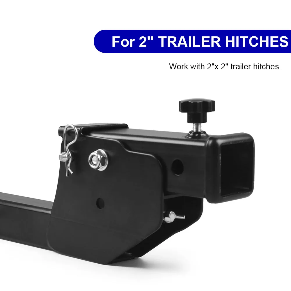 Folding 2" Trailer Hitch Mount Shank Foldable Adapter Cargo Wheelchair Carrier Weight Capacity: 500lbs - Image 5