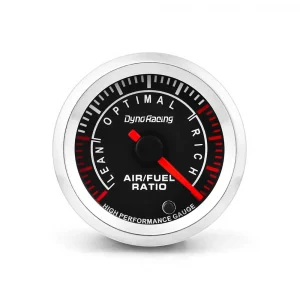 Dynoracing 2'' 52mm Car Air/Fuel Ratio Gauge 7 Colors Pointer Narrowband AFR Meter with Stepper Motor Universal Fitment 12V DC