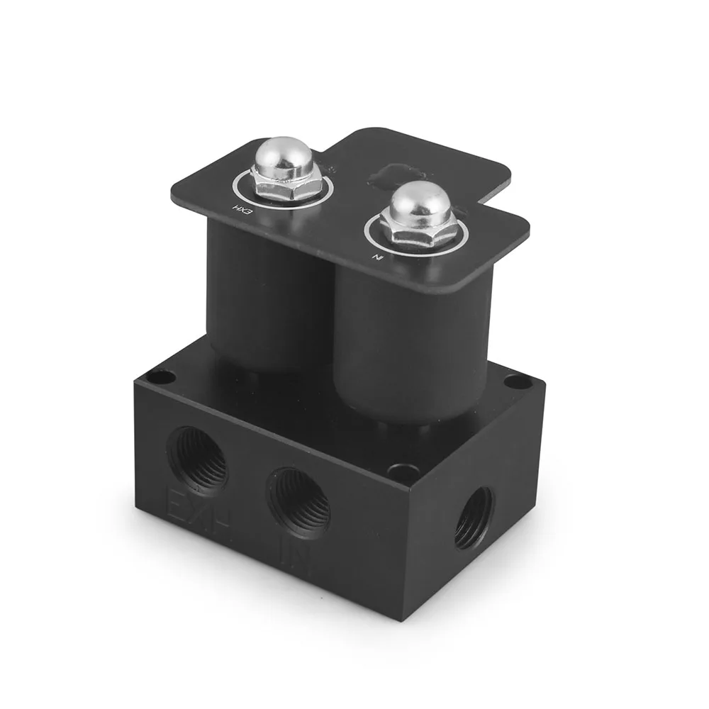 Universal 12V Pneumatic Shock Absorber Solenoid Valve Set 0-200 PSI 6 Ports for Air Ride Suspension Vehicle Tools - Image 4