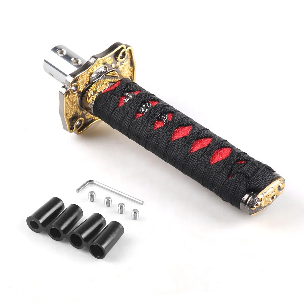 Dynoracing Universal JDM Shifter Katana Alloy Weighted Sport Samurai Sword Shift Knob 0.37kg ISO9001 Certified