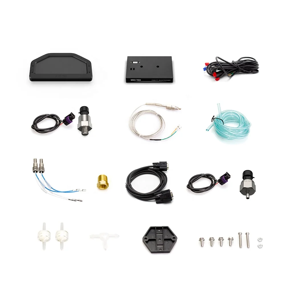 New Dynoracing 11 1 Rally 7 Colors Car Race Dash Dashboard LCD Digital Display Gauge Waterproof Full Sensor Kit Tachometer DO926 - Image 6