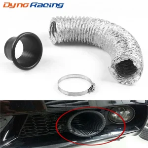 Air Intake Vent Car Front Bumper Grille Inlet Pipe Kit Injection System Funnel Turbine Universal ABS Pattern Car Modification