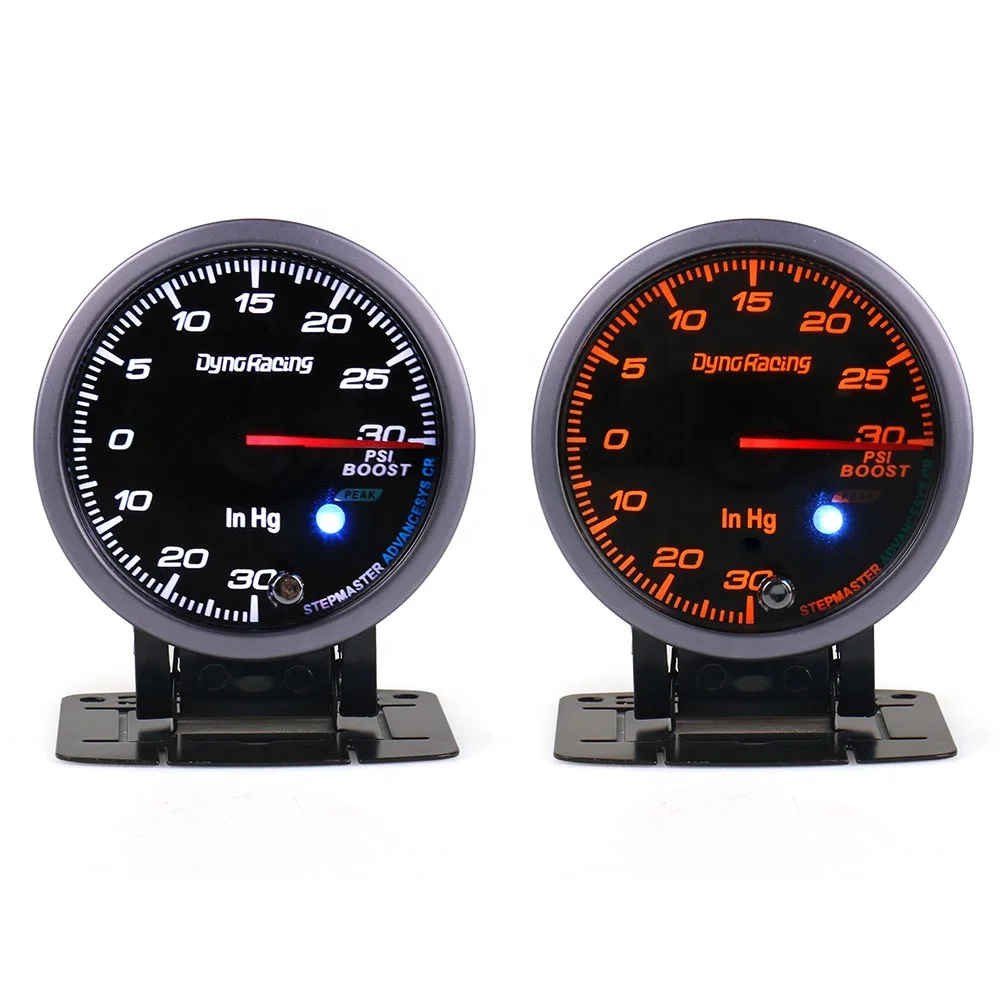 60MM Peak Function High Speed Led 30~30 Psi Boost Gauge for Turbo Meter - Image 6