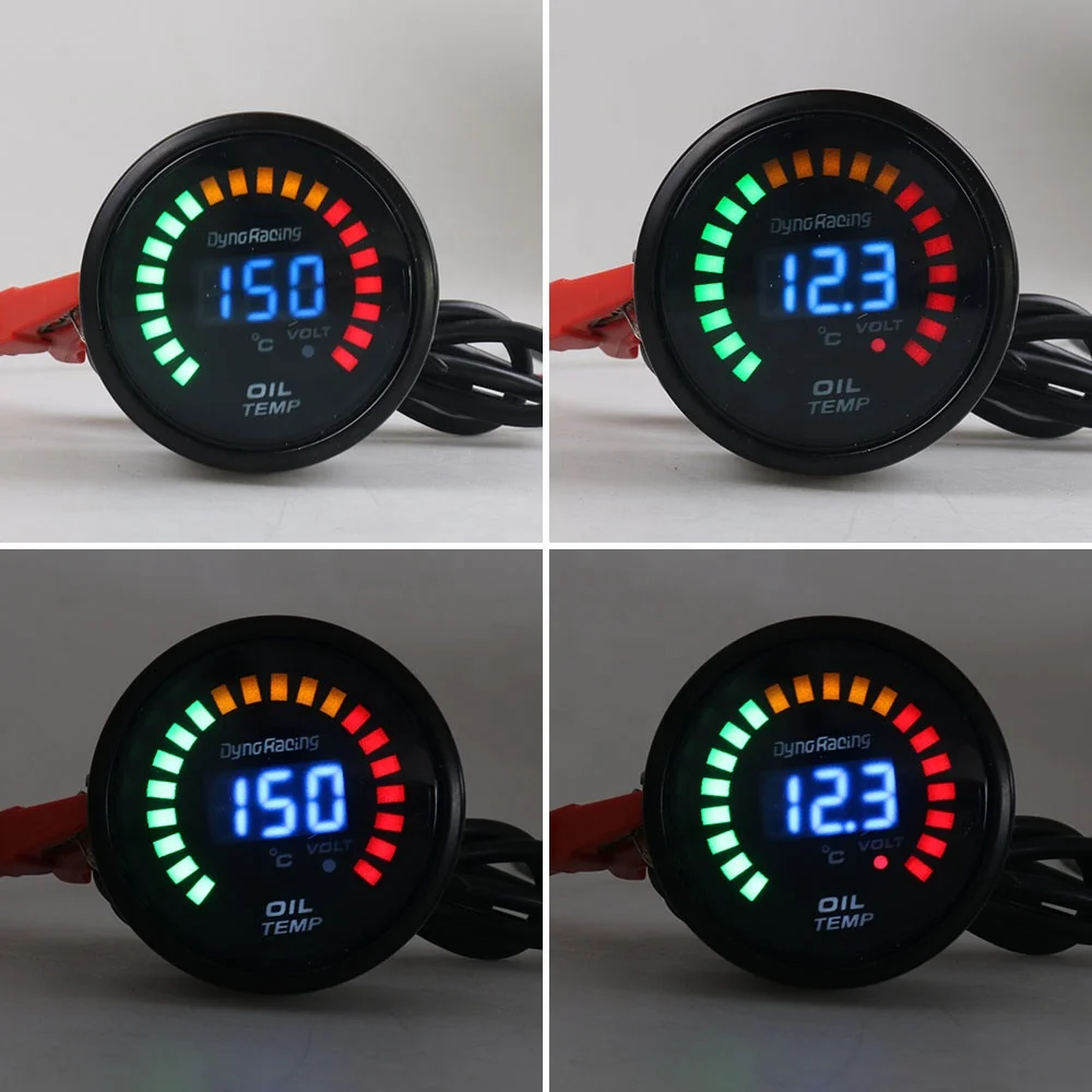 2 Inch 52mm Digital LED Car Oil Temp Gauge 20-150 Celsius Auto Oil Temperature Meter - Image 2