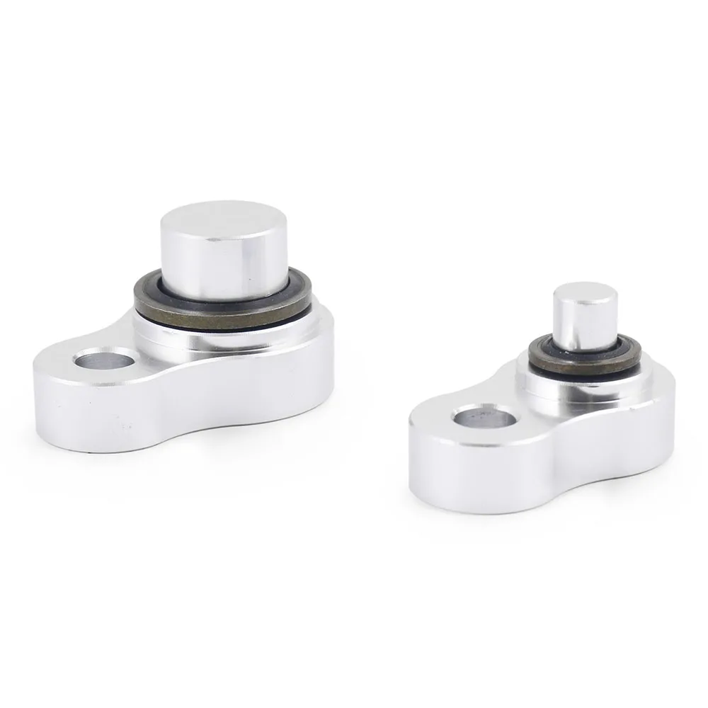 Silver Aluminum A/C Compressor Shutdown Block off Kit for Chevrolet 2002-2009 Air Conditioning Closure Kit - Image 3
