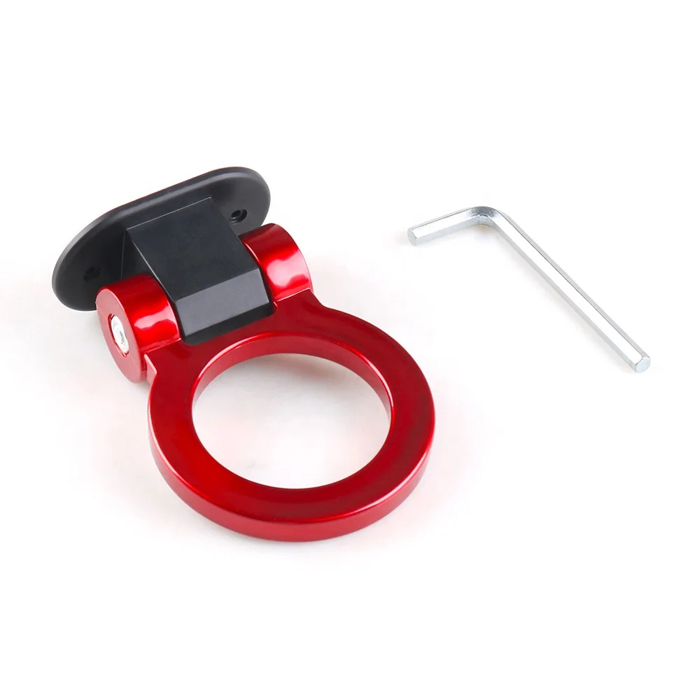 ABS Car Styling Trailer Hooks Sticker Decoration Car Auto Rear Front Trailer Simulation Racing Ring Vehicle Towing Hook