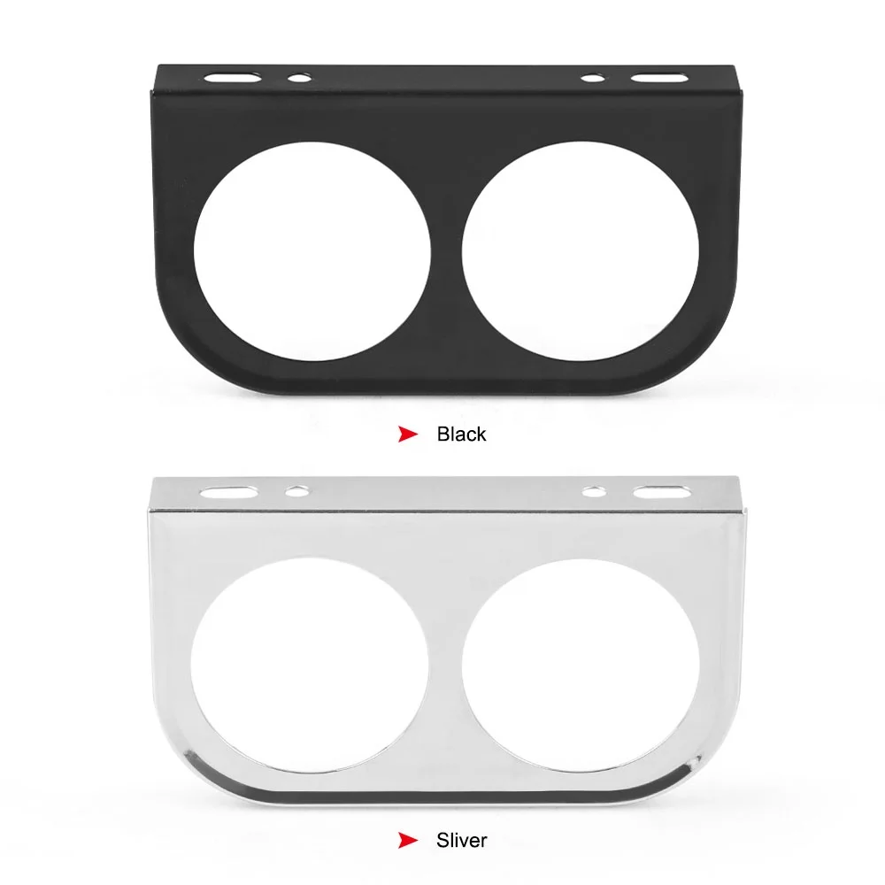 New 52mm Dual Gauge Car Meter Pod Bracket Dashboard Dual Car Meter Holder with Dash Mount for 2''52mm Gauge Car Meter