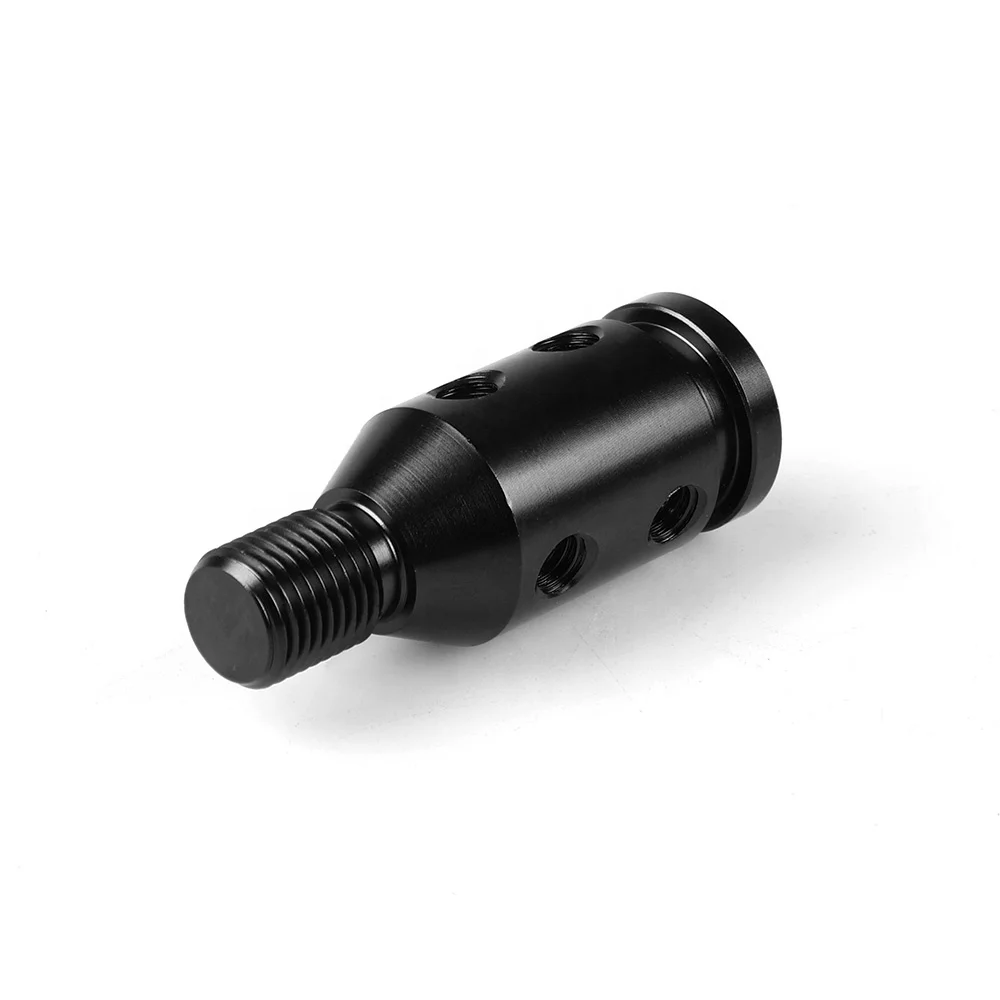 Universal LED Car Thread Aluminum Alloy Manual Gear Shift Knob Adapter 5cm for M10x1.5/M12x1.25 - Image 4