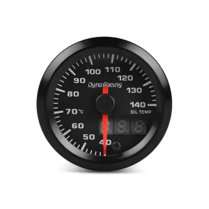 52mm Dual Display Oil Temp Gauge 7 Colors Led 40-140 Celsius Oil Temp Meter With Stepper Motor