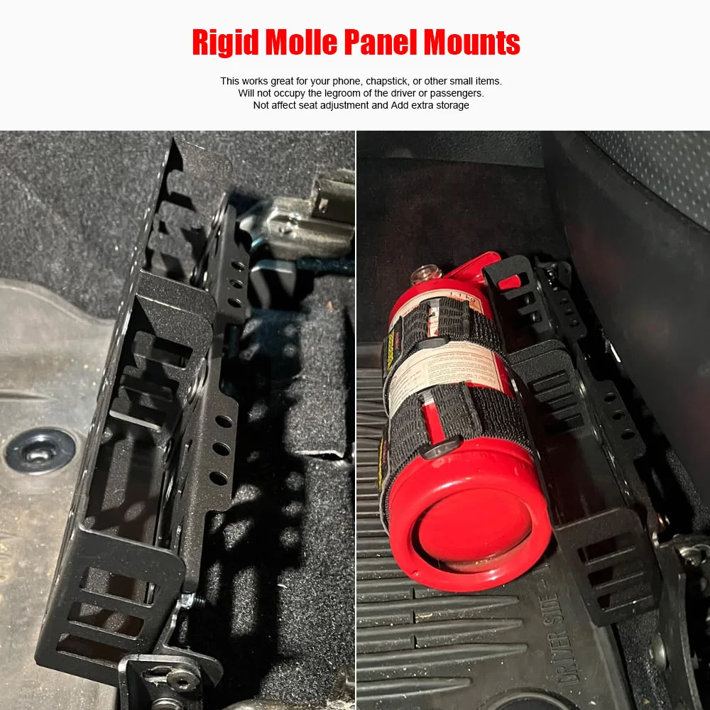 Multifunction Tactical Organizer Front Seat Brackets with Storage Tray Rigid Panel Mounts for Toyota Tacoma 4Runner for Lexus - Image 6