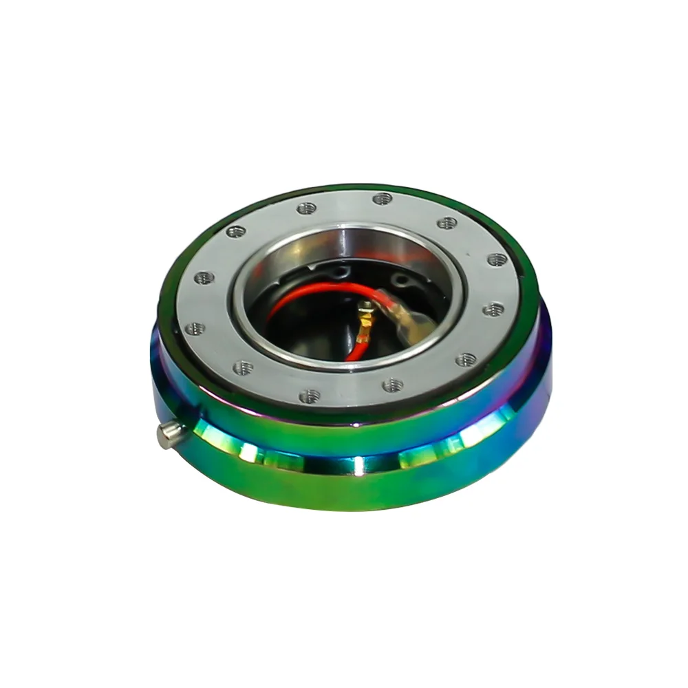 6 Hole Thin Version Steering Wheel Quick Release Hub Adapter Snap Off Boss Kit Silver Purple Blue Gold Black Red Neo Chrome - Image 5