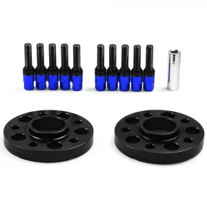20mm 5x112mm 66.6mm Hub Centric Bore Wheel Spacers M14x1.25 Tapered Bolts for BMW X5 G05 X7 G07 2018+ & Mini W/Ball Bolts