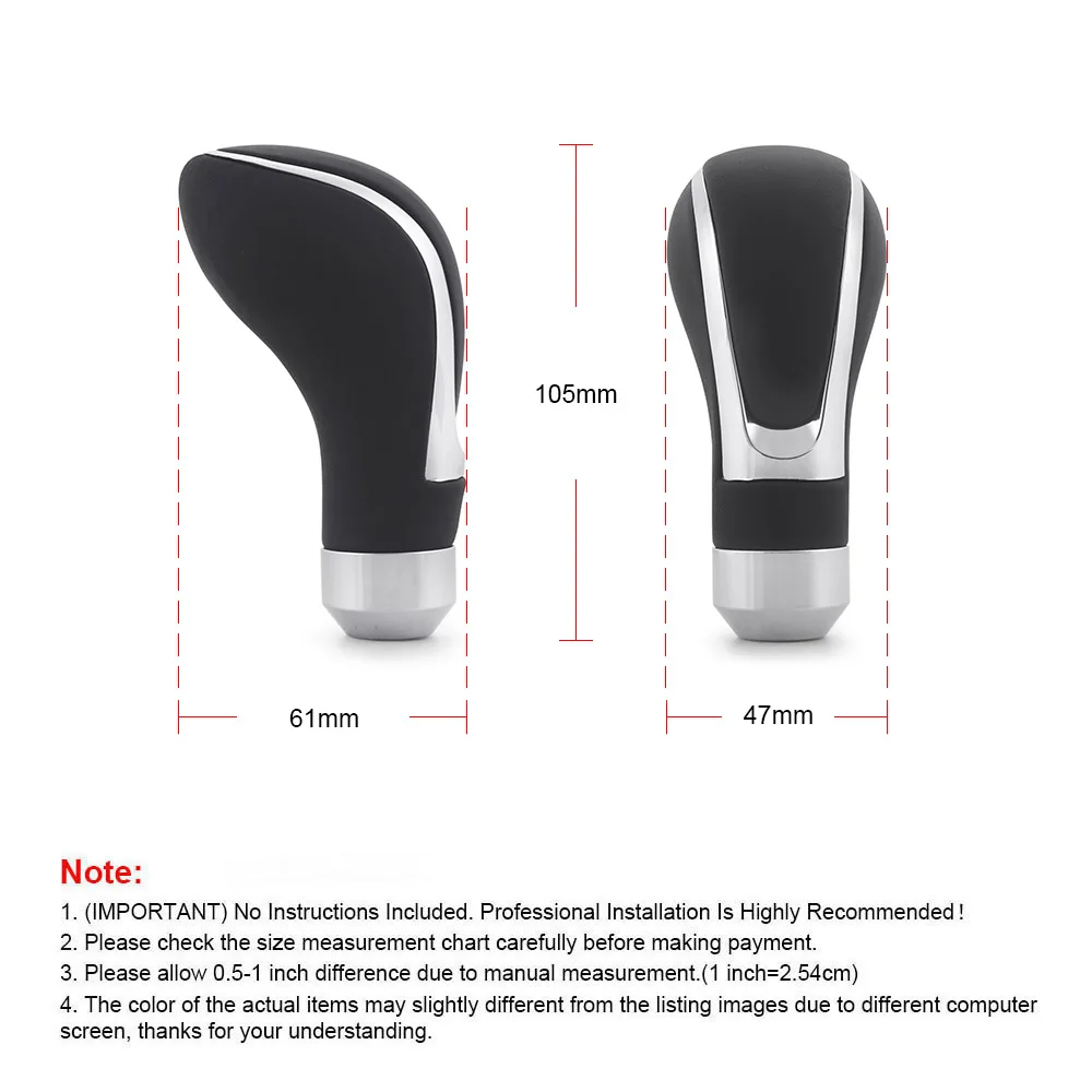 Aluminium & PU Leather Universal 5 Speed Car Gear Shift Knob with Three Adapters for Manual Transmission - Image 4