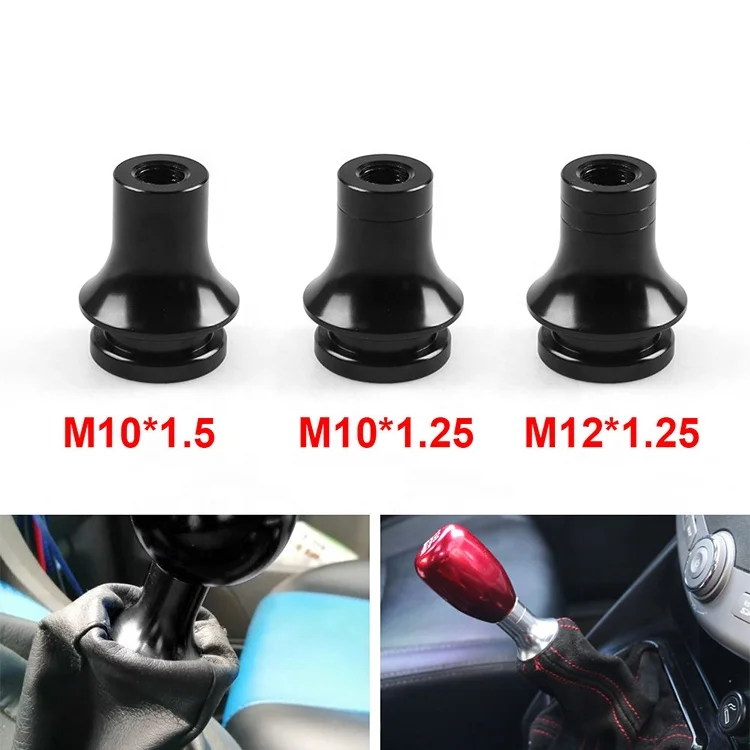 Dynoracing Universal Manual Gear Shifter Thread Shift Knob M10X1.5 M10X1.25 M12X1.25 Boot Retainer Adapter Plastic for Cars - Image 6