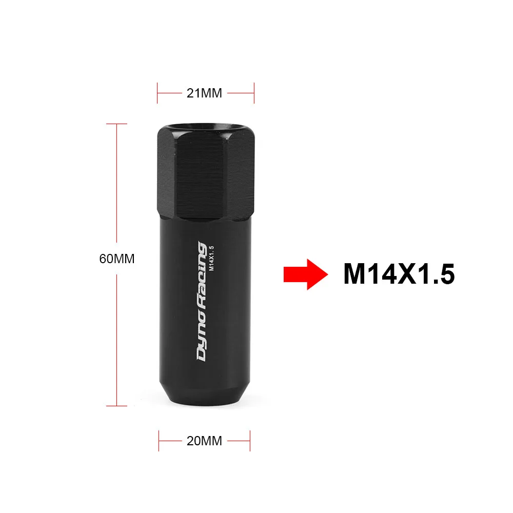 60Mm M14*1.5 Wheel Nuts New 20Pcs Racing Lug Wheel Nuts Screw Aluminum Lug Nut - Image 2