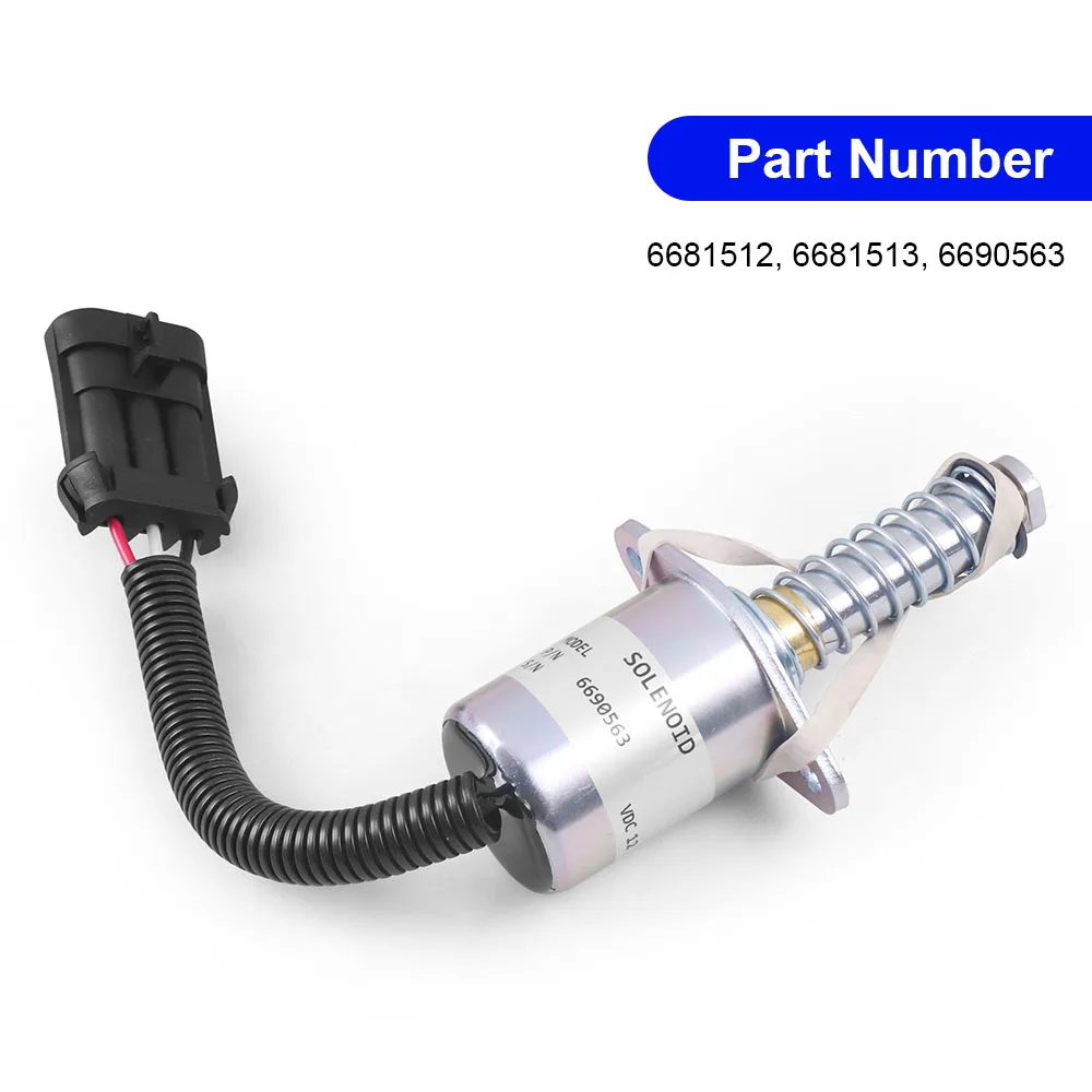 New Dynoracing 12V Fuel Shutdown Solenoid 6681512 6681513 6690563 Fits Bobcat A220/S70/S100/S130/S150/S160/S175/S185/S205/S220 - Image 5