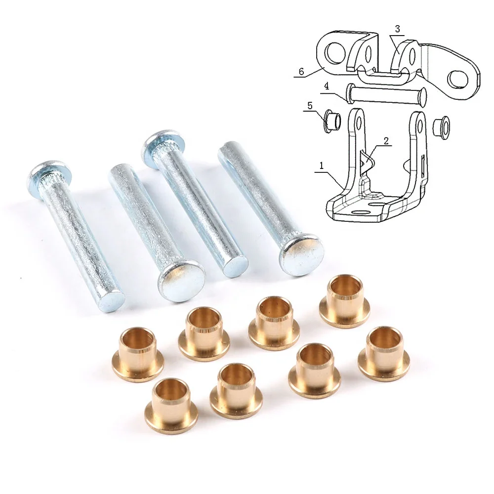 High Strength Corrosion-Resistant Car Door Hinge Pins Bushing Repair Assembly Kit Set for Nissan Navarra 97-05 D22