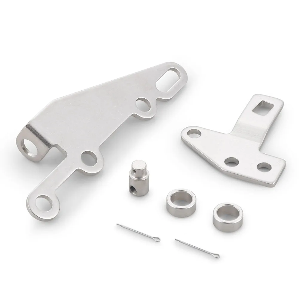 Automatic Transmission Shifter Cable Bracket & Shift Lever Kit 35498 for Turbo TH400 TH350 TH250 200-4R 700R4 4L60E 4L80E