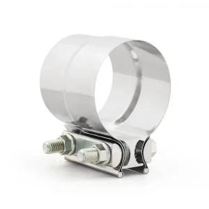 2.0" 2.25" 2.5" 2.75'' 3.0" 4.0" Stainless Exhaust Sleeve Butt Joint Clamp Exhaust Band Clamp Strap Exhaust Clamp for Muffler
