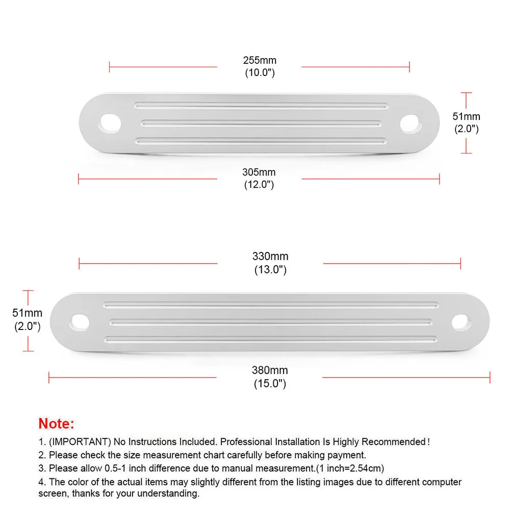 TML TSP-1 & TSP-2DP Marine Transom Support Plate Fits Top Bolt Pattern of Outboard, 12" X 2", 10" Bolt Hole Pattern - Image 6