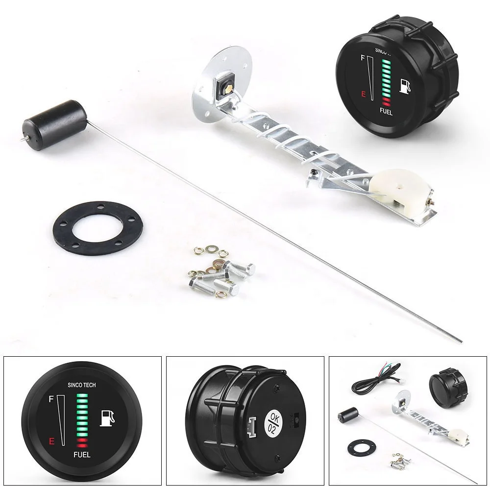 Fuel Level Gauge Universal 2" 52mm Digital Display Car Fuel Level Gauge Meter 8-18V With Fuel Sensor Oil Float - Image 2
