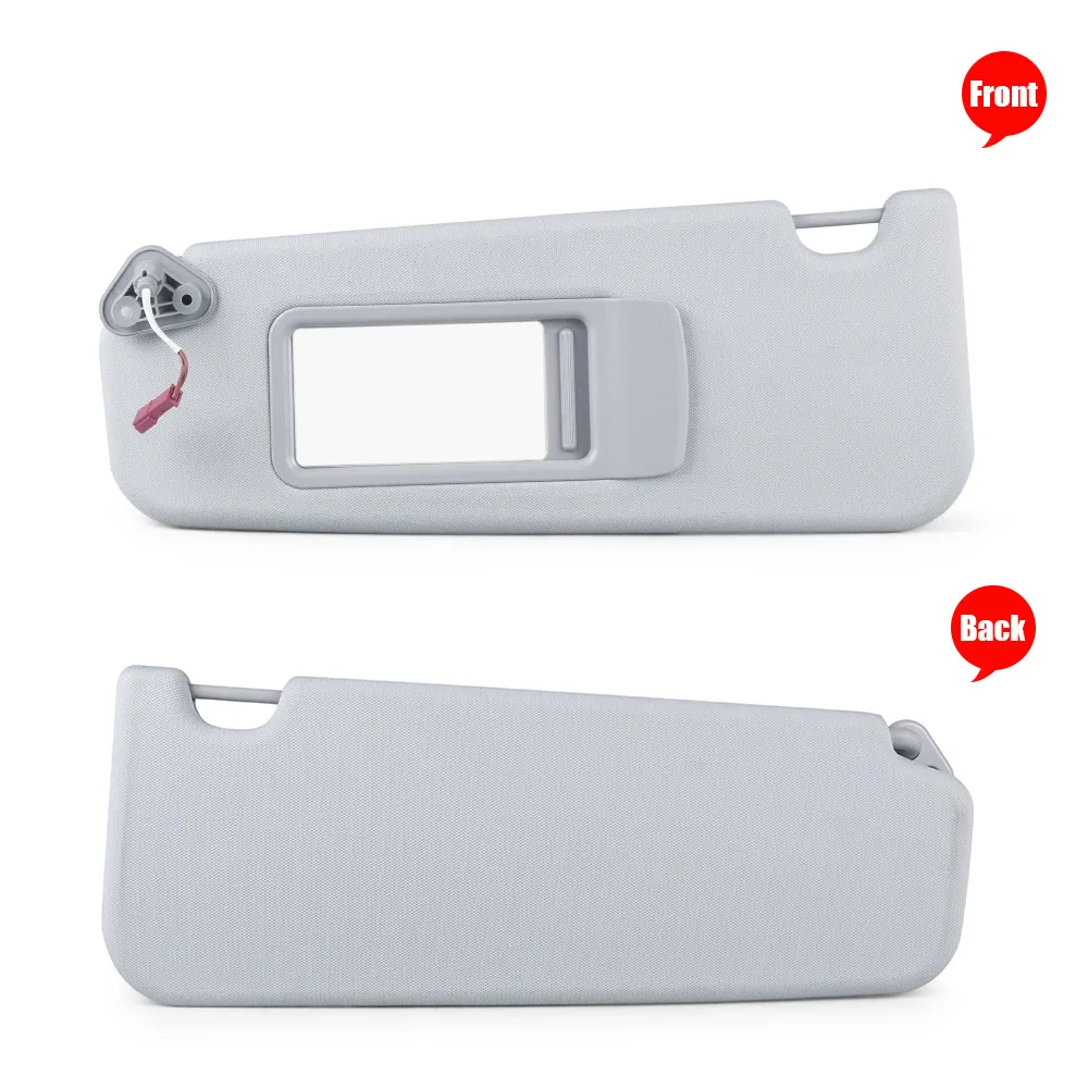 51167252007 51167252008 Gray Sun Visor Right Driver Left Passenger With Mirror Light for BMW 3 X1 Series E84 E90 E90N E91 E91N - Image 4