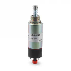 155-4652 Fuel Shut Off Solenoid 8C-3663 for Caterpillar Engine 3114 3116 Excavator E320B E325B E325C E325CL - 3 Terminals 24VDC